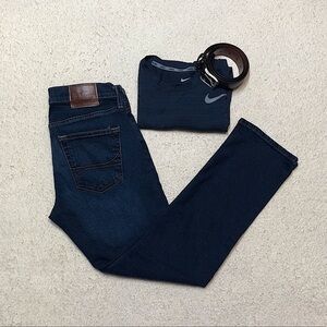 Hollister Men's Deep Indigo Slim Straight Jeans